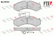 BL2167A1 Sada brzdových destiček, kotoučová brzda FTE