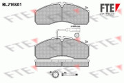 BL2168A1 Sada brzdových destiček, kotoučová brzda FTE