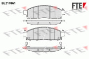 BL2170A1 Sada brzdových destiček, kotoučová brzda FTE