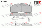 BL2195A1 FTE sada brzdových platničiek kotúčovej brzdy BL2195A1 FTE