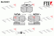 9010702 Sada brzdových destiček, kotoučová brzda FTE