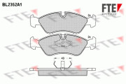 BL2352A1 Sada brzdových destiček, kotoučová brzda FTE