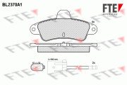 BL2370A1 Sada brzdových destiček, kotoučová brzda FTE
