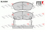 BL2428A1 Sada brzdových destiček, kotoučová brzda FTE