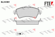 9010733 Sada brzdových destiček, kotoučová brzda FTE