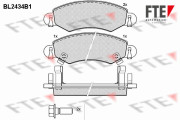 BL2434B1 Sada brzdových destiček, kotoučová brzda FTE
