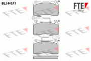 BL2445A1 Sada brzdových destiček, kotoučová brzda FTE