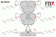 BL2451A1 Sada brzdových destiček, kotoučová brzda FTE