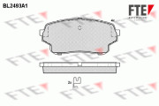 9010765 Sada brzdových destiček, kotoučová brzda FTE