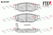 BL2515A1 Sada brzdových destiček, kotoučová brzda FTE