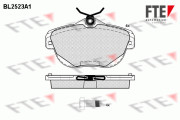 BL2523A1 Sada brzdových destiček, kotoučová brzda FTE