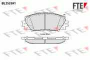 9010780 Sada brzdových destiček, kotoučová brzda FTE