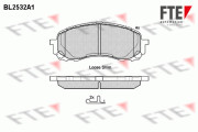 9010784 FTE sada brzdových platničiek kotúčovej brzdy 9010784 FTE