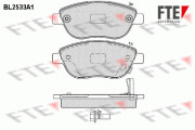 9010785 Sada brzdových destiček, kotoučová brzda FTE