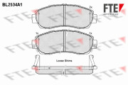 BL2534A1 Sada brzdových destiček, kotoučová brzda FTE