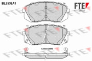 BL2538A1 FTE sada brzdových platničiek kotúčovej brzdy BL2538A1 FTE