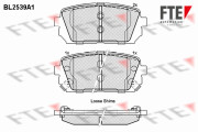 BL2539A1 Sada brzdových destiček, kotoučová brzda FTE