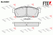 BL2540A1 Sada brzdových destiček, kotoučová brzda FTE