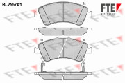 BL2557A1 Sada brzdových destiček, kotoučová brzda FTE