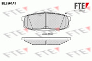 BL2561A1 Sada brzdových destiček, kotoučová brzda FTE