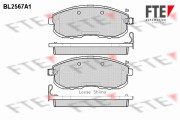 BL2567A1 Sada brzdových destiček, kotoučová brzda FTE