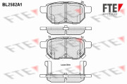 9010832 FTE sada brzdových platničiek kotúčovej brzdy 9010832 FTE