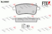 BL2586A1 Sada brzdových destiček, kotoučová brzda FTE
