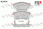 BL2587A1 Sada brzdových destiček, kotoučová brzda FTE