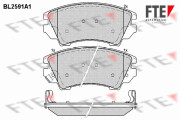 BL2591A1 Sada brzdových destiček, kotoučová brzda FTE