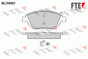 9010849 Sada brzdových destiček, kotoučová brzda FTE