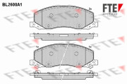 BL2600A1 FTE sada brzdových platničiek kotúčovej brzdy BL2600A1 FTE