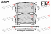 BL2602A1 Sada brzdových destiček, kotoučová brzda FTE