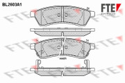 BL2603A1 Sada brzdových destiček, kotoučová brzda FTE