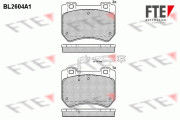 BL2604A1 Sada brzdových destiček, kotoučová brzda FTE