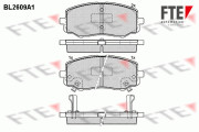 BL2609A1 FTE sada brzdových platničiek kotúčovej brzdy BL2609A1 FTE