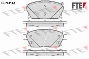 BL2611A1 FTE sada brzdových platničiek kotúčovej brzdy BL2611A1 FTE