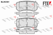 BL2623A1 Sada brzdových destiček, kotoučová brzda FTE