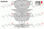 9010878 Sada brzdových destiček, kotoučová brzda FTE