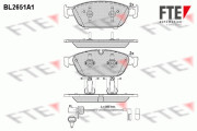 BL2651A1 FTE sada brzdových platničiek kotúčovej brzdy BL2651A1 FTE