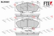 BL2658A1 Sada brzdových destiček, kotoučová brzda FTE