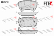 9010906 Sada brzdových destiček, kotoučová brzda FTE