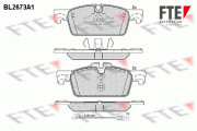 BL2673A1 Sada brzdových destiček, kotoučová brzda FTE