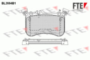 9010923 Sada brzdových destiček, kotoučová brzda FTE