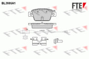 9010924 Sada brzdových destiček, kotoučová brzda FTE