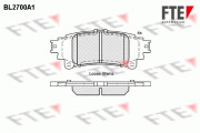 BL2700A1 Sada brzdových destiček, kotoučová brzda FTE