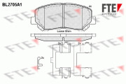 9010931 Sada brzdových destiček, kotoučová brzda FTE