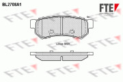 BL2708A1 Sada brzdových destiček, kotoučová brzda FTE