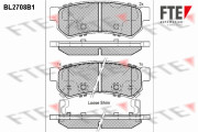 BL2708B1 Sada brzdových destiček, kotoučová brzda FTE