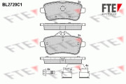 BL2720C1 Sada brzdových destiček, kotoučová brzda FTE