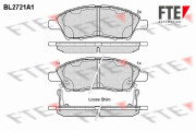 BL2721A1 Sada brzdových destiček, kotoučová brzda FTE
